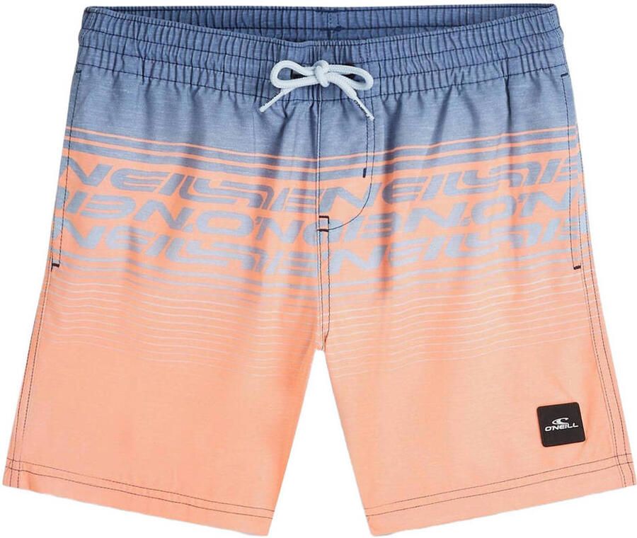 O'Neill zwemshort Logo Stripe zalmroze blauw