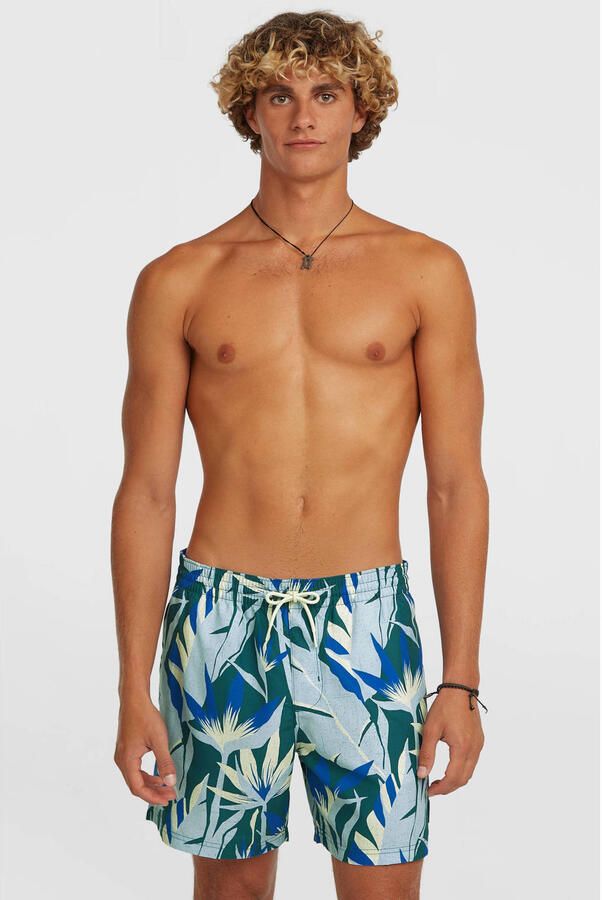O'Neill zwemshort Print 16' donkergroen blauw