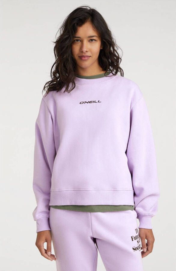O'Neill sweater met tekstprint achter lila
