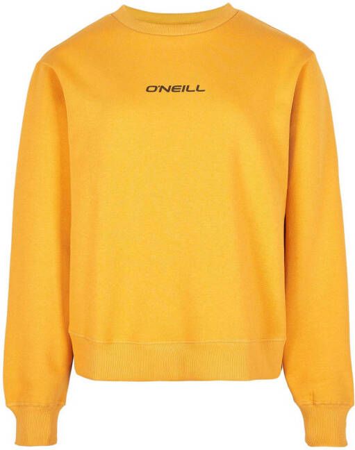 O'Neill sweater met tekst oker
