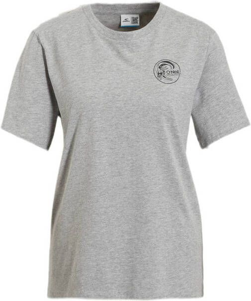 O'Neill T-shirt met backprint grijs