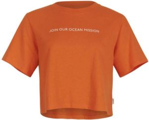 O'Neill T-shirt met backprint oranje