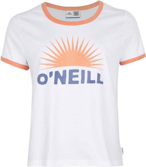 O'Neill T-shirt met tekst wit