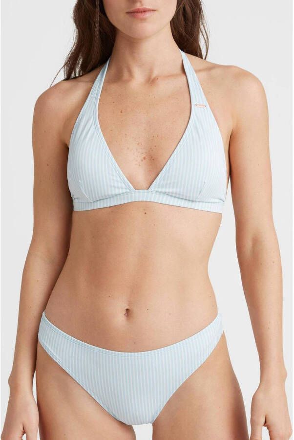 O'Neill voorgevormde halter bikini Marga lichtblauw wit