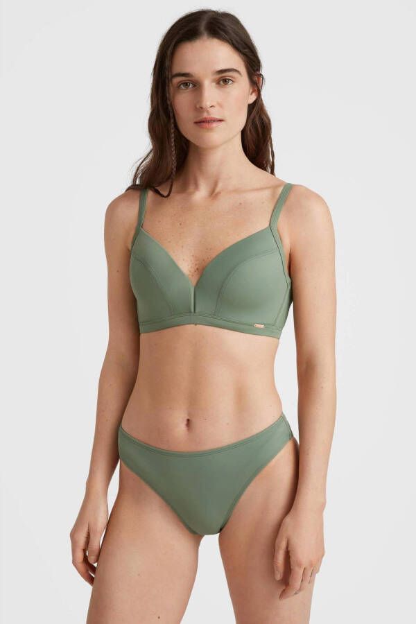 O'Neill voorgevormde triangel bikinitop Panama kakigroen