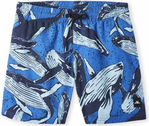 O'Neill zwemshort Cali blauw Jongens Gerecycled polyester (duurzaam) All over print 104