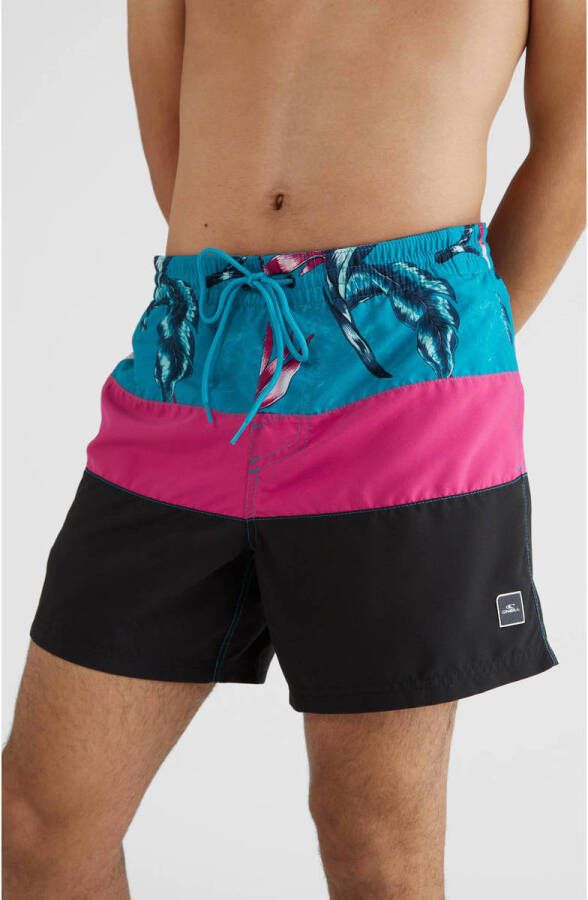 O'Neill zwemshort Frame blauw roze zwart