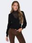 Only Comfort fit gebreide pullover met kanten detail en ballonmouwen model 'REBECCA' - Thumbnail 1