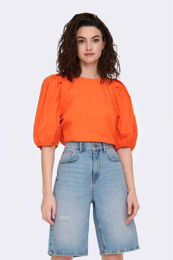 ONLY blousetop ONLCLARA oranje