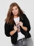 Only Carmakoma Zwarte Bikerjas Freewear Zwart Black Dames - Thumbnail 1