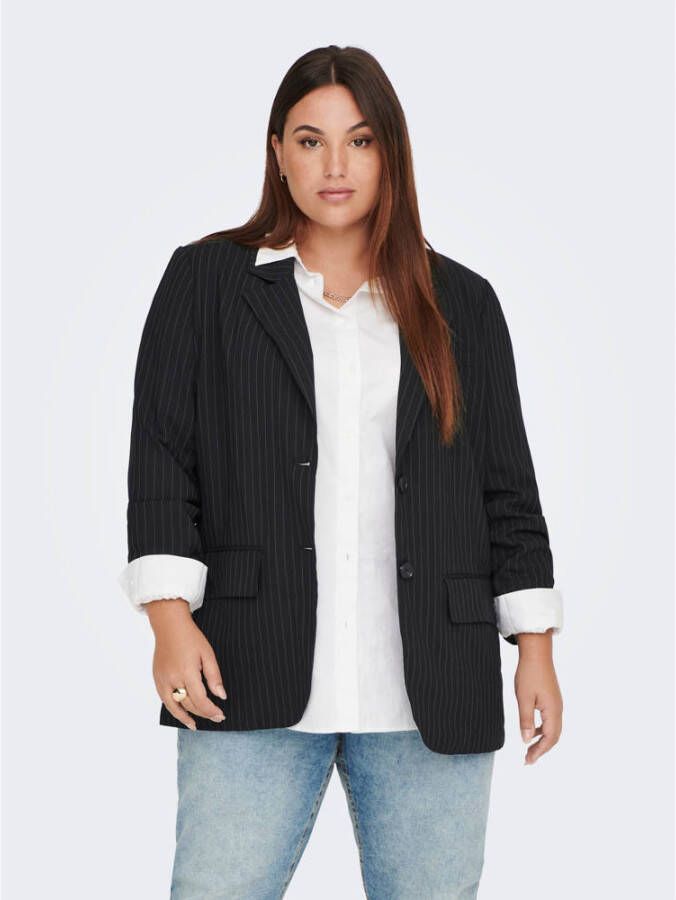 ONLY CARMAKOMA PLUS SIZE blazer met streepmotief model 'KIYA'