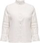 Only Carmakoma Witte Frill Shirt Carlena L S WVN White Dames - Thumbnail 1