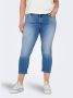 ONLY CARMAKOMA cropped skinny capri jeans CARWILLY lichtblauw - Thumbnail 1