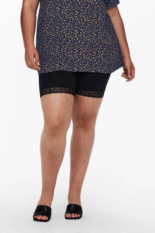 ONLY CARMAKOMA PLUS SIZE fietsbroek met contrastgarnering model 'Cartime'