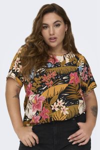 ONLY CARMAKOMA PLUS SIZE blouseshirt met bloemenmotief model 'LUXODA'
