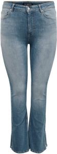 ONLY CARMAKOMA high waist flared jeans blue grey denim