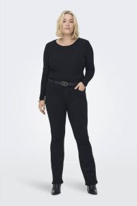 ONLY CARMAKOMA PLUS SIZE high waist jeans met labelpatch model 'CARSALLY'