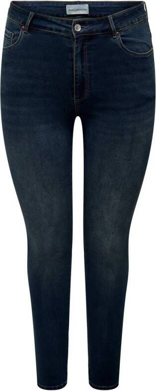 ONLY CARMAKOMA high waist skinny jeans CARAUGUSTA dark blue denim
