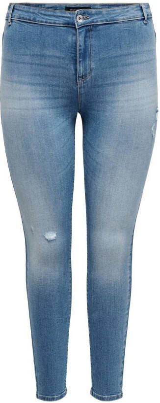 ONLY CARMAKOMA PLUS SIZE skinny fit jegging in destroyed-look model 'CARHUBA'