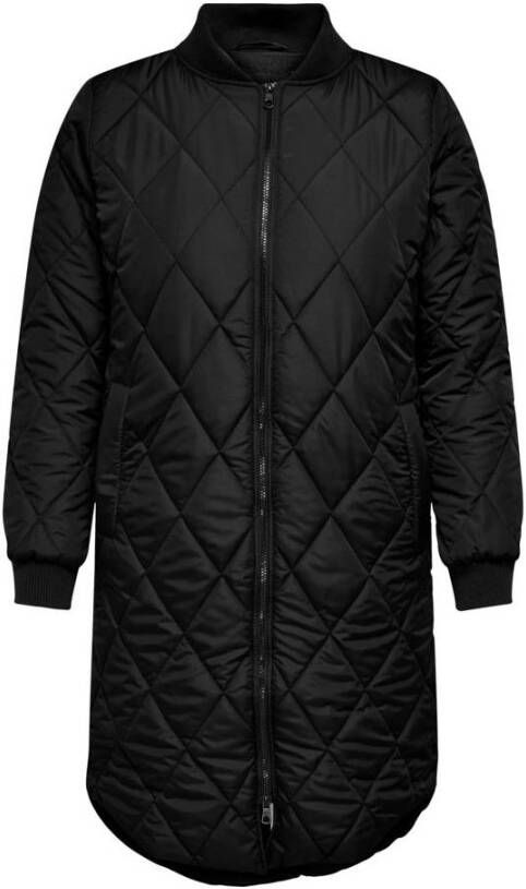 ONLY CARMAKOMA PLUS SIZE gewatteerde jas met opstaande kraag model 'Carcarrot'