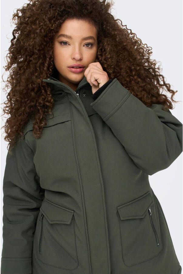 ONLY CARMAKOMA Functionele jas CARMAASTRICHT SOFTSHELL PARKA OTW NOOS