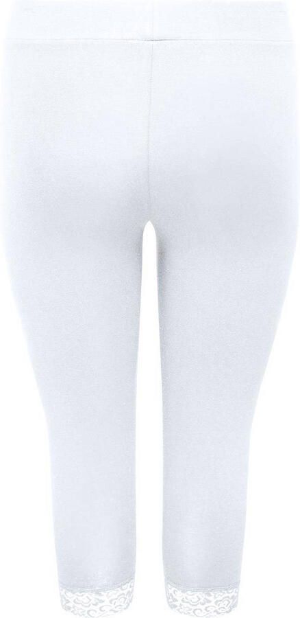 ONLY CARMAKOMA 3 4 legging CARTIME met kant wit - Foto 2