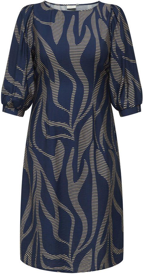 ONLY CARMAKOMA A-lijn jurk donkerblauw - Foto 3