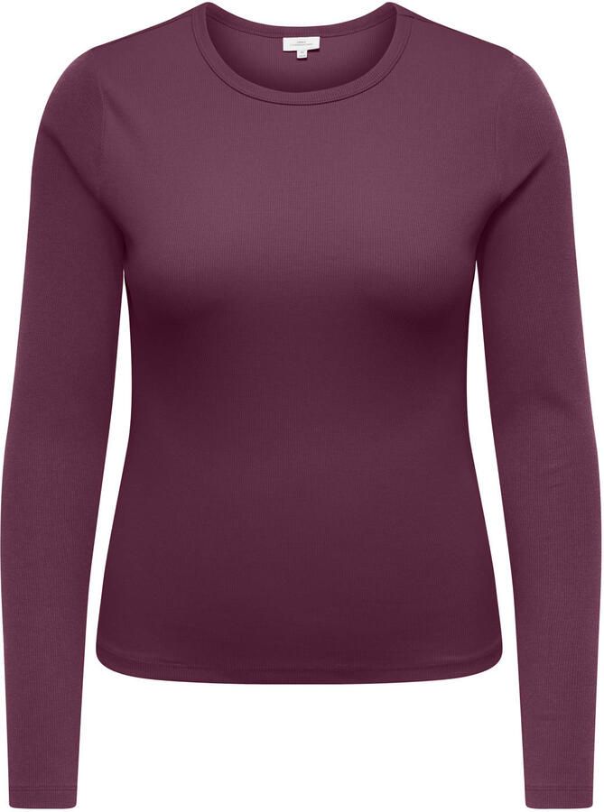 ONLY CARMAKOMA aansluitend top Plus Size aubergine