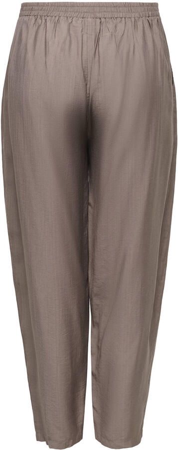 ONLY CARMAKOMA barrel casual broek met plooien Plus Size taupe - Foto 3