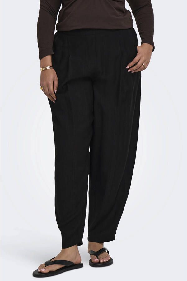 ONLY CARMAKOMA barrel casual broek Plus Size zwart