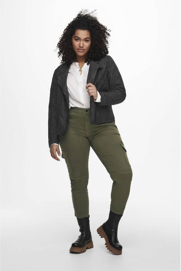 ONLY CARMAKOMA Imitatieleren jack CARAVANA FAUX LEATHER BIKER OTW