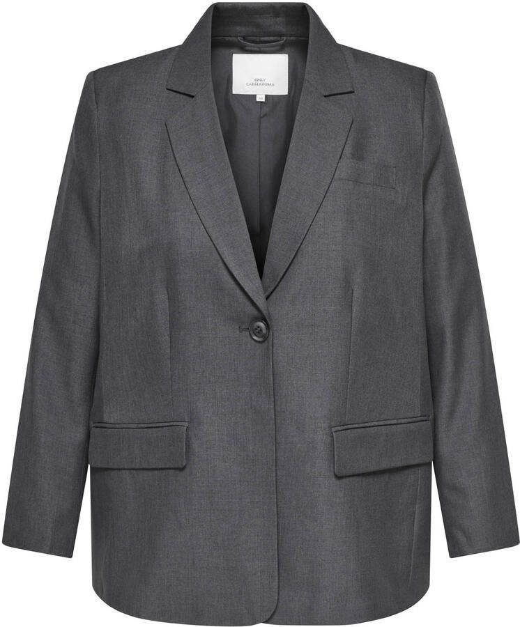 ONLY CARMAKOMA blazer Plus Size grijs