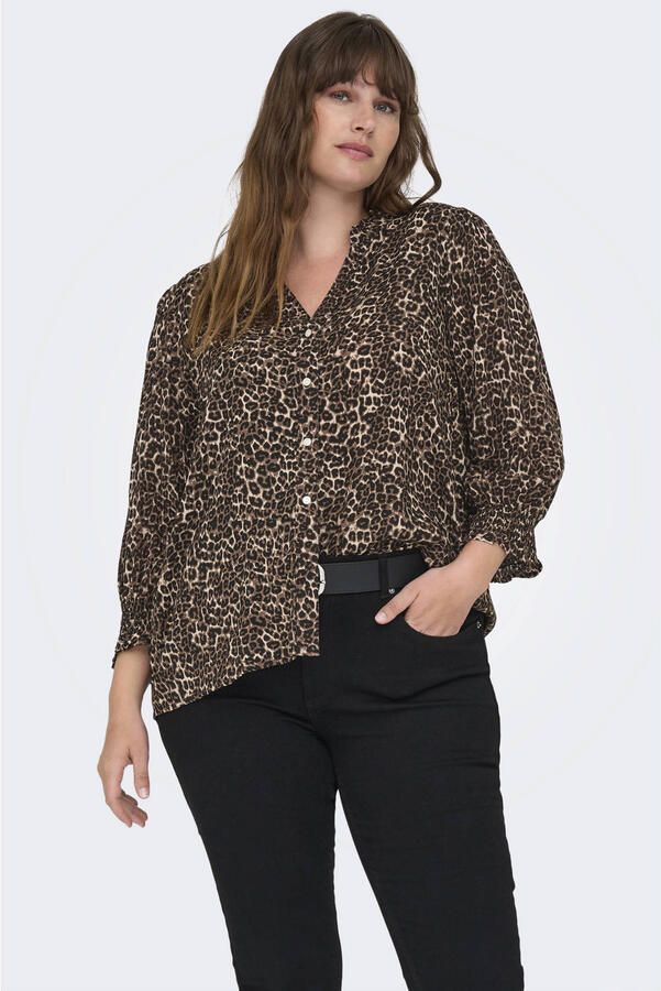 ONLY CARMAKOMA blouse bruin