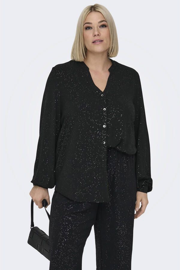 ONLY CARMAKOMA Shirtblouse CARJOSEE METTA LIFE L S V-NECK SHIRT WVN