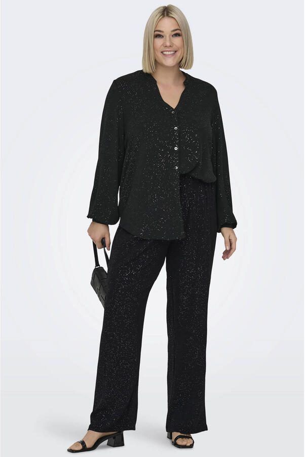ONLY CARMAKOMA Shirtblouse CARJOSEE METTA LIFE L S V-NECK SHIRT WVN - Foto 3