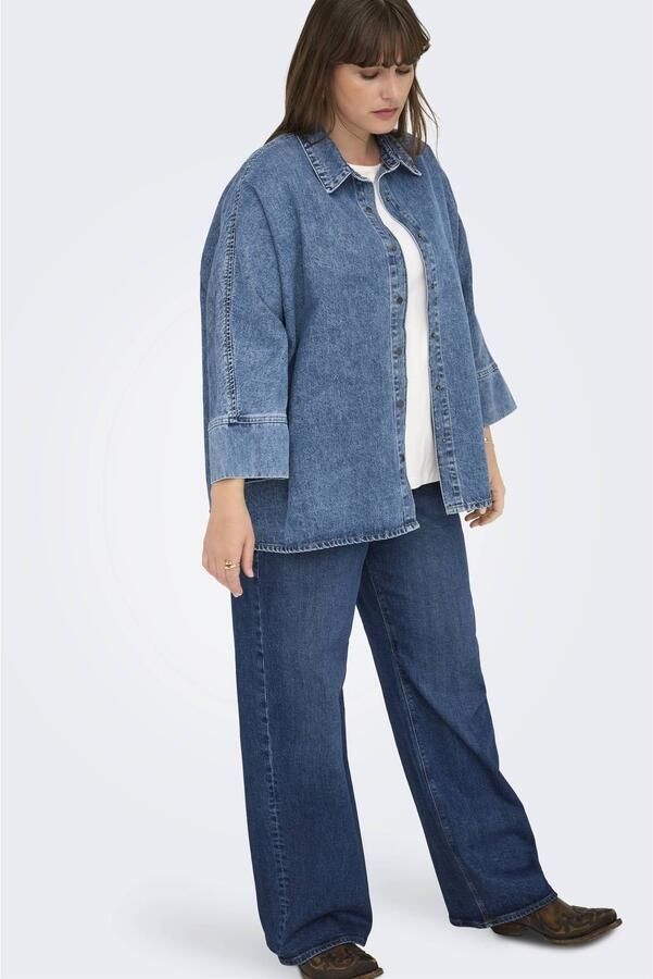 ONLY CARMAKOMA Jeans blouse CARGRACE 3 4 DNM SHIRT CRO