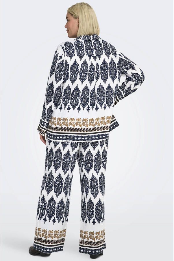 ONLY CARMAKOMA blouse donkerblauw - Foto 3
