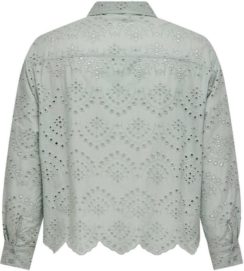ONLY CARMAKOMA blouse lichtgroen