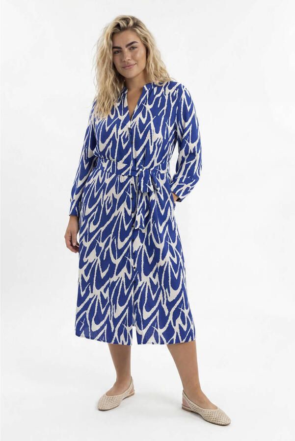 ONLY CARMAKOMA blousejurk blauw - Foto 2
