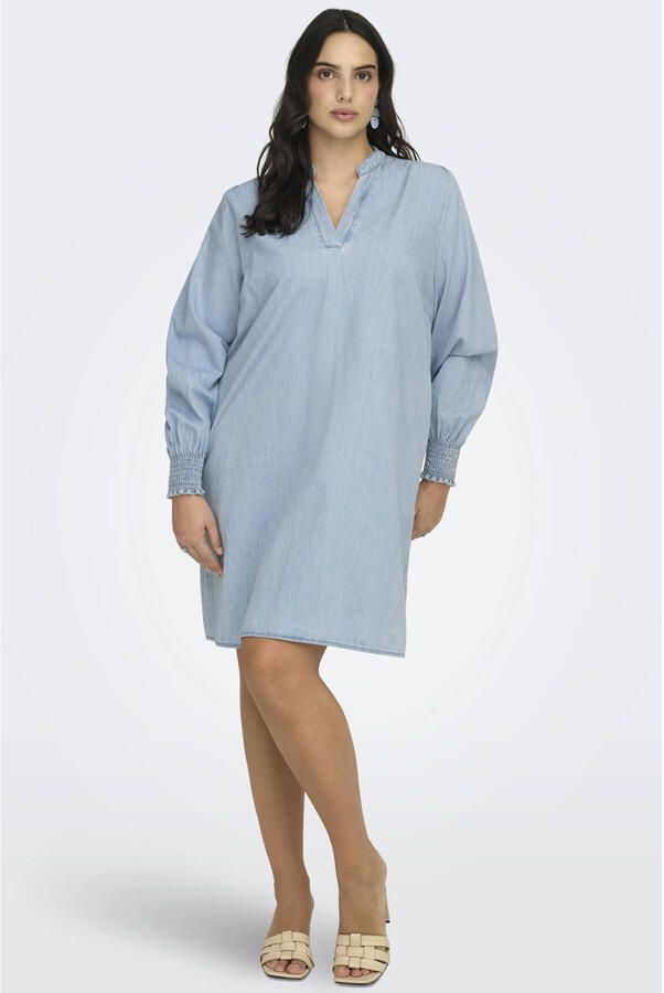 ONLY CARMAKOMA blousejurk blauw - Foto 2