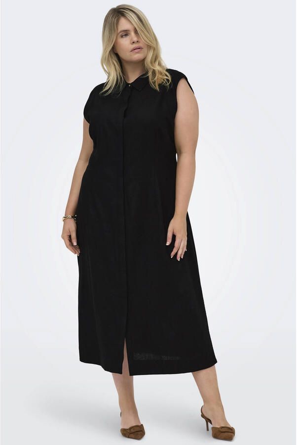 ONLY CARMAKOMA blousejurk zwart
