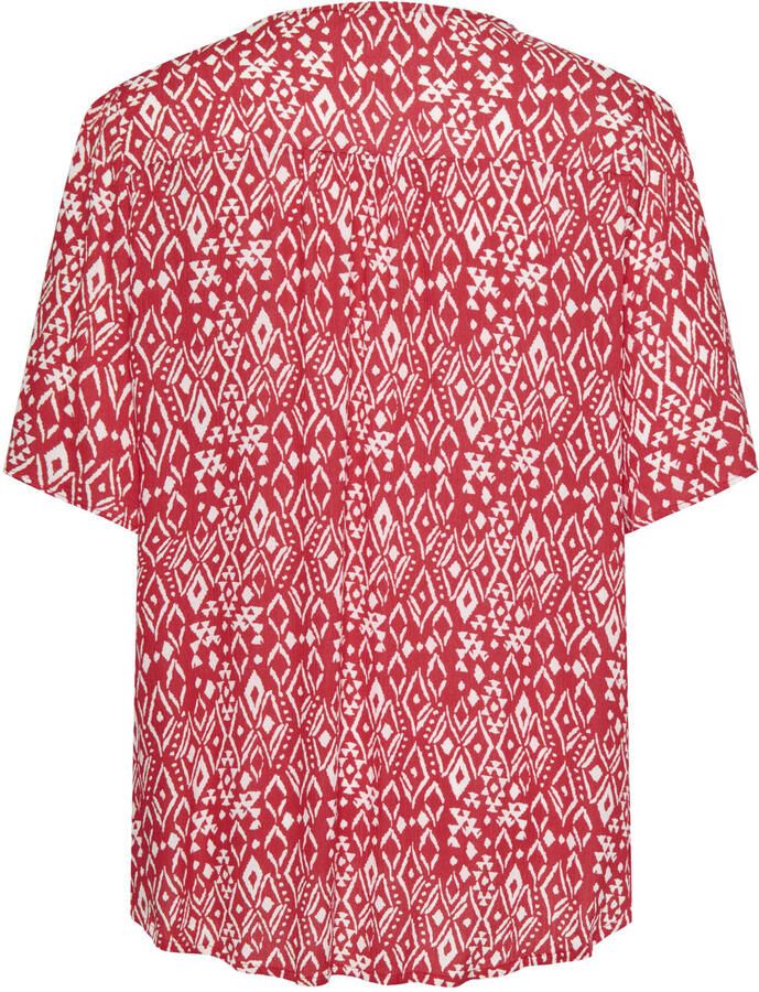 ONLY CARMAKOMA blousetop met print Plus Size rood - Foto 2