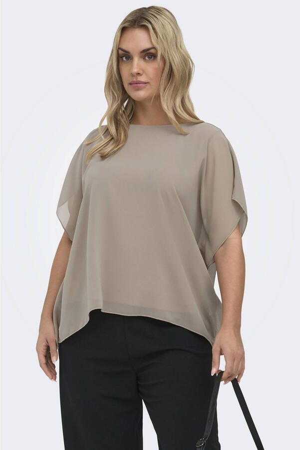 ONLY CARMAKOMA blousetop taupe