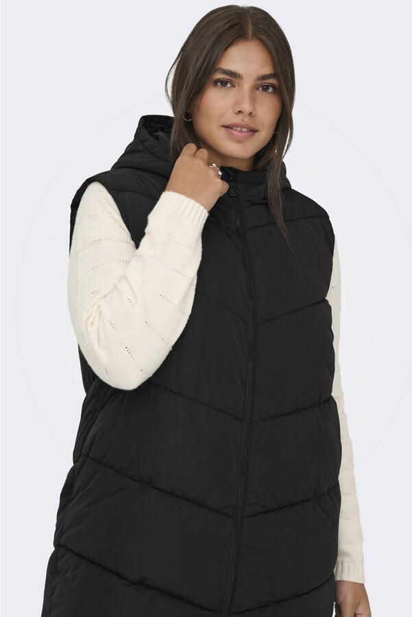 ONLY CARMAKOMA bodywarmer quilted zwart