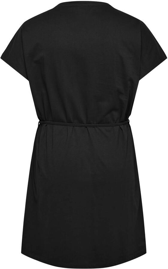 ONLY CARMAKOMA broderie korte zomerjurk Plus Size zwart