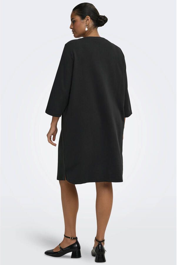 ONLY CARMAKOMA Plus Size midi jurk met parels zwart - Foto 2