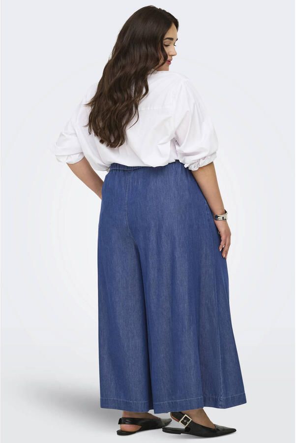 ONLY CARMAKOMA Carbea Palazzo Ex Wide Pant Gua jeans blauw - Foto 2