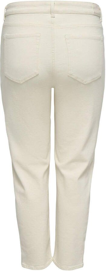 ONLY CARMAKOMA Caremily Stretch Hw Straigt Ank Dnm straight leg jeans ecru - Foto 2