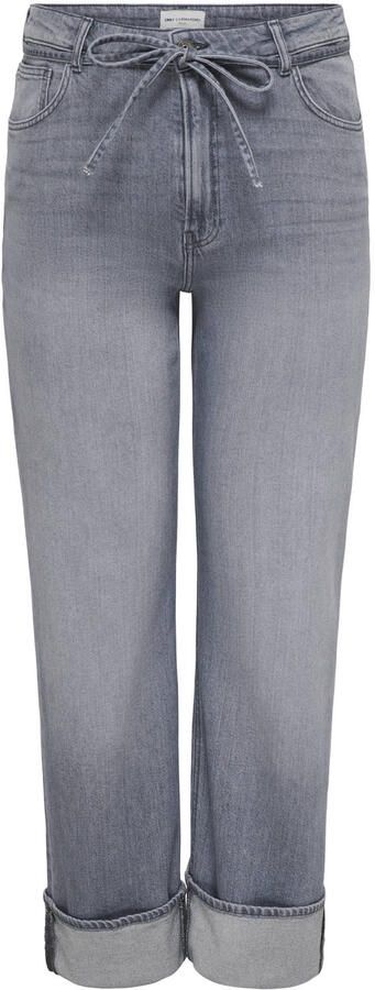 ONLY CARMAKOMA Cargianna Mw Fold Up Straight Az752 jeans Plus Size grijs