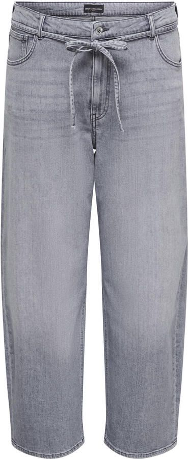 ONLY CARMAKOMA Cargianna Mw Straight Az750 Dnm high waist wide leg jeans grey denim - Foto 3